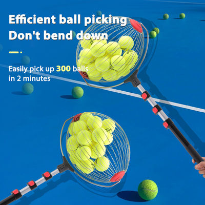 کیفیت  Portable Roller Tennis Balls Picker Pickleball Pick-Up Bucket with Hook Ball Organizer Tool for Court کارخانه