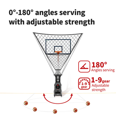 SIBOASI K2 Multiple Angle Trainer Smart APP &amp; Remote Control اتوماتیک بسکتبال تیراندازی پرتاب ماشین آموزش حرفه ای