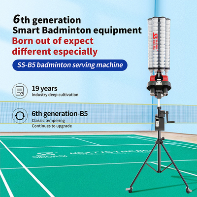 دستگاه چند منظوره SIBOASI B5 بدمینتون Shuttlecock Feeder Smart Badminton Shooting Machine برای آموزش