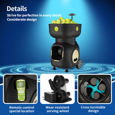 SIBOASI T5 APP کنترل مینی تنیس تیراندازی توپ ماشین برای آموزش