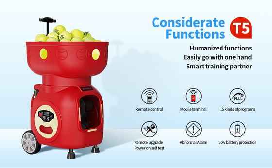 SIBOASI T5 APP کنترل مینی تنیس تیراندازی توپ ماشین برای آموزش