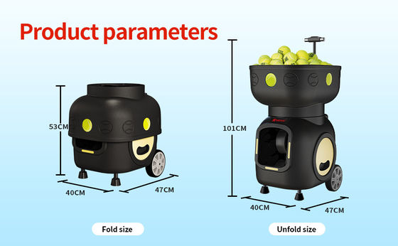 SIBOASI T5 APP کنترل مینی تنیس تیراندازی توپ ماشین برای آموزش