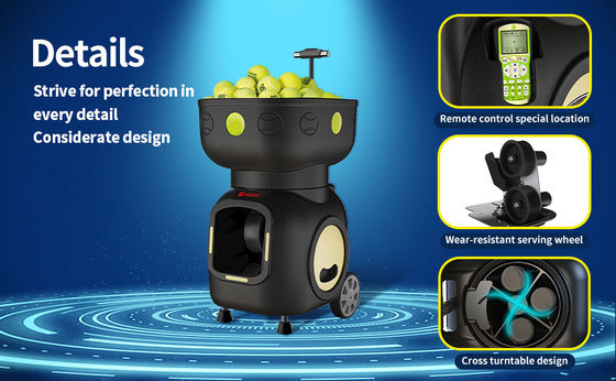 SIBOASI T5 APP کنترل مینی تنیس تیراندازی توپ ماشین برای آموزش